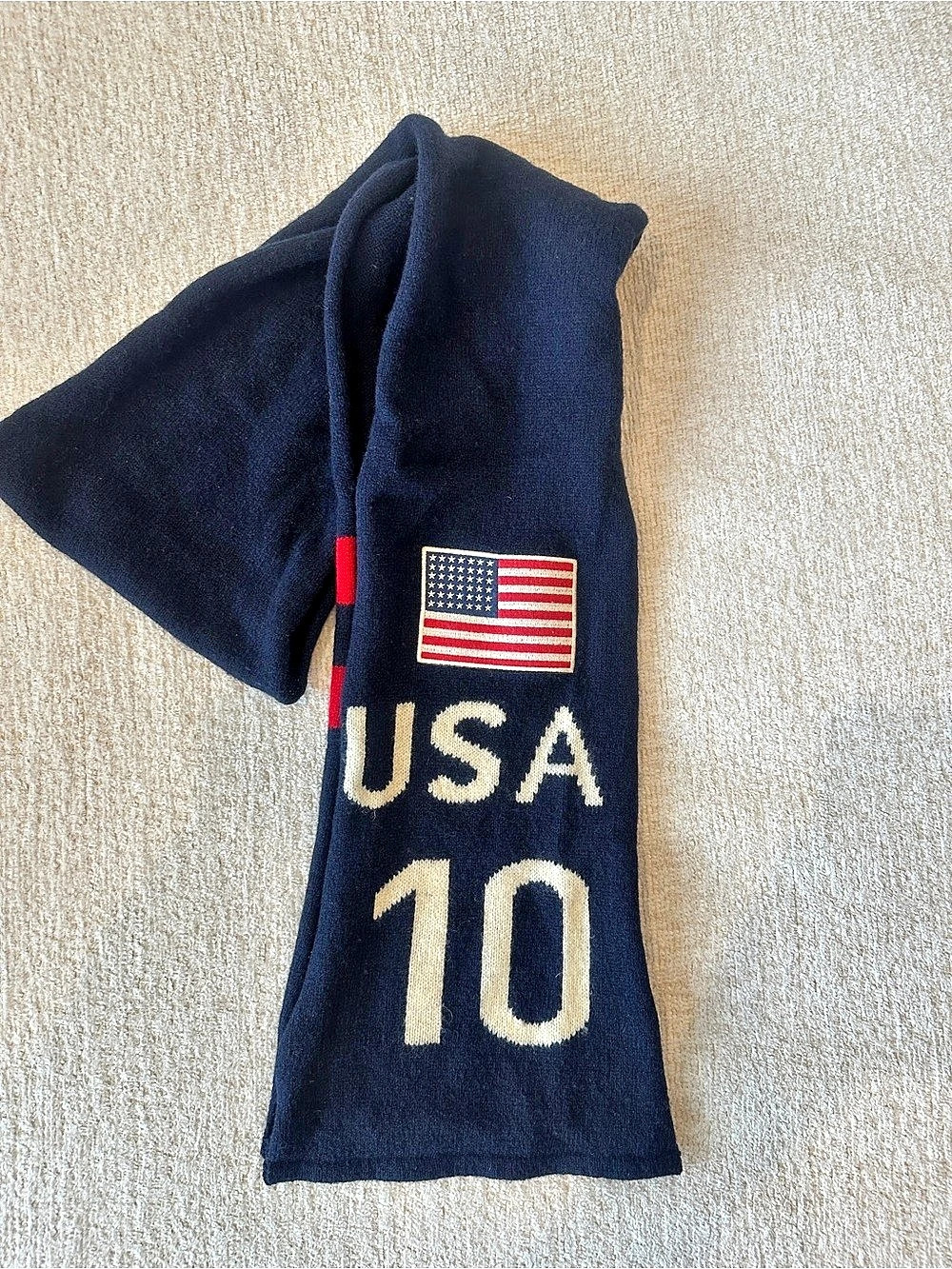Polo Ralph Lauren 2010 U.S. Olympic Team Scarf USA 2010 Olympic Team Scarf Navy